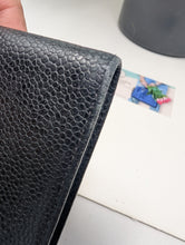 CHANEL BLACK CAVIAR BIFOLD KISS LOCK WALLET