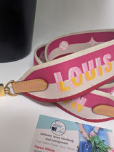 LOUIS VUITTON PINK JACQUARD STRAP, from Diane bag