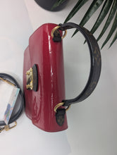 LOUIS VUITTON SPRING STREET PM, SCARLET RED VERNIS LEATHER, MONOGRAM ACCENT - CROSSBODY/SHOULDER BAG, LIKE NEW