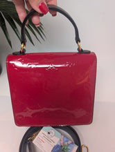 LOUIS VUITTON SPRING STREET PM, SCARLET RED VERNIS LEATHER, MONOGRAM ACCENT - CROSSBODY/SHOULDER BAG, LIKE NEW