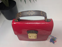 LOUIS VUITTON SPRING STREET PM, SCARLET RED VERNIS LEATHER, MONOGRAM ACCENT - CROSSBODY/SHOULDER BAG, LIKE NEW