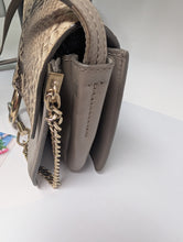 CHLOE FAYE SMALL PYTHON FLAP CROSSBODY, EXCELLENT