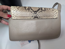 CHLOE FAYE SMALL PYTHON FLAP CROSSBODY, EXCELLENT