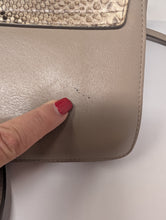 CHLOE FAYE SMALL PYTHON FLAP CROSSBODY, EXCELLENT