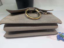 CHLOE FAYE SMALL PYTHON FLAP CROSSBODY, EXCELLENT