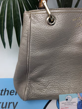 GUCCI METALLIC BAMBOO SMALL SHOPPER TOTE