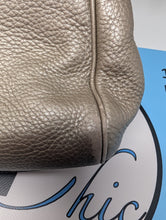 GUCCI METALLIC BAMBOO SMALL SHOPPER TOTE