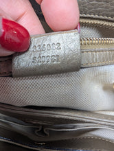 GUCCI METALLIC BAMBOO SMALL SHOPPER TOTE