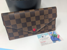 LOUIS VUITTON DE JOSEPHINE WALLET, RED INTERIOR, VERY EXCELLENT