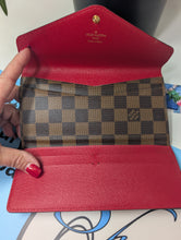 LOUIS VUITTON DE JOSEPHINE WALLET, RED INTERIOR