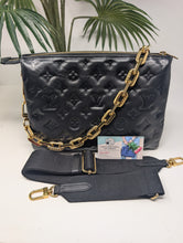 LOUIS VUITTON BLACK COUSSIN PM, VERY EXCELLENT
