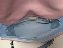 CHANEL 19 OMBRE DENIM PINK BLUE MED/LG, LIKE NEW, LIMITED 2024 CRUISE COLLECTION