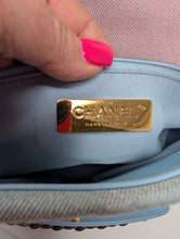 CHANEL 19 OMBRE DENIM PINK BLUE MED/LG, LIKE NEW, LIMITED 2024 CRUISE COLLECTION