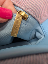 CHANEL 19 OMBRE DENIM PINK BLUE MED/LG, LIKE NEW, LIMITED 2024 CRUISE COLLECTION