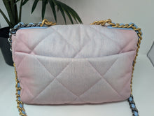 CHANEL 19 OMBRE DENIM PINK BLUE MED/LG, LIKE NEW, LIMITED 2024 CRUISE COLLECTION