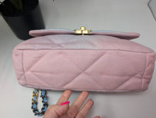CHANEL 19 OMBRE DENIM PINK BLUE MED/LG, LIKE NEW, LIMITED 2024 CRUISE COLLECTION