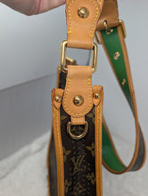 LOUIS VUITTON MONOGRAM MUSETTE SALSA, GREEN, CROSSBODY