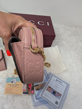 GUCCI PINK MINI CROSSBODY & GUCCI PINK MATCHING CARD CASE, BRAND NEW WITH DUST BAGS & BOXES