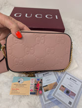 GUCCI PINK MINI CROSSBODY & GUCCI PINK MATCHING CARD CASE, BRAND NEW WITH DUST BAGS & BOXES