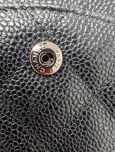 CHANEL BLACK CAVIAR JUMBO DOUBLE FLAP, SILVER HDW