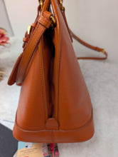 PRADA SAFFIANO ORANGE LEATHER PROMENADE BAG