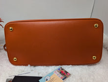 PRADA SAFFIANO ORANGE LEATHER PROMENADE BAG