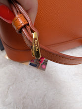 PRADA SAFFIANO ORANGE LEATHER PROMENADE BAG