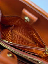 PRADA SAFFIANO ORANGE LEATHER PROMENADE BAG