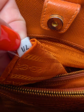 PRADA SAFFIANO ORANGE LEATHER PROMENADE BAG