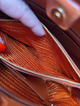 PRADA SAFFIANO ORANGE LEATHER PROMENADE BAG