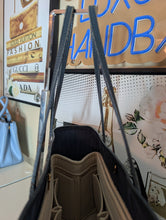 LOUIS VUITTON BLUE MINI LIN NEVERFULL MM