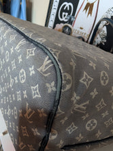 LOUIS VUITTON BLUE MINI LIN NEVERFULL MM