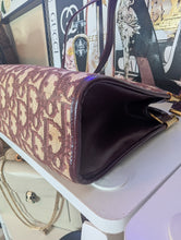 DIOR VINTAGE TROTTER SHOULDER BAG, BURGUNDY