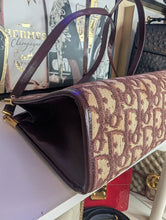 DIOR VINTAGE TROTTER SHOULDER BAG, BURGUNDY
