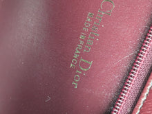 DIOR VINTAGE TROTTER SHOULDER BAG, BURGUNDY