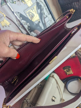 DIOR VINTAGE TROTTER SHOULDER BAG, BURGUNDY