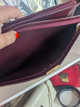 DIOR VINTAGE TROTTER SHOULDER BAG, BURGUNDY