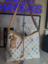 LOUIS VUITTON MURAKAMI WHITE MULTICOLOR CARRYALL PM