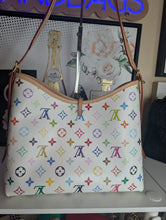 LOUIS VUITTON MURAKAMI WHITE MULTICOLOR CARRYALL PM