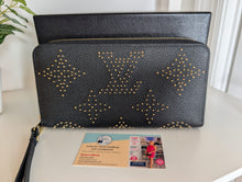 LOUIS VUITTON BLACK STUD WALLET