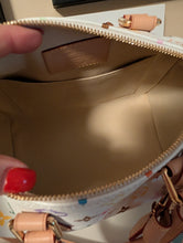 LOUIS VUITTON MURAKAMI WHITE MULTICOLOR SPEEDY 25 BANDOLIERE, LIKE NEW