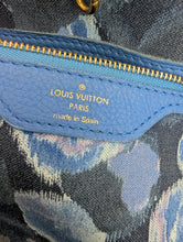 LOUIS VUITTON LIMITED EDITION IKAT NEVERFULL MM, BLUE COLORWAY, EXCELLENT