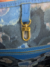 LOUIS VUITTON LIMITED EDITION IKAT NEVERFULL MM, BLUE COLORWAY, EXCELLENT