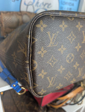 LOUIS VUITTON LIMITED EDITION IKAT NEVERFULL MM, BLUE COLORWAY, EXCELLENT
