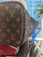 LOUIS VUITTON LIMITED EDITION IKAT NEVERFULL MM, BLUE COLORWAY, EXCELLENT