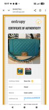 CHANEL CAVIAR TURQUOISE (BLUE/GREEN) OLD MEDIUM BOY BAG, MINT