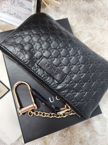 GUCCI LIKE NEW GUCCISSIMA KEY CLES POUCH