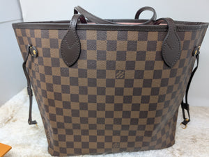 LOUIS VUITTON DE NEVERFULL MM & POCHETTE, ROSE BALLERINE