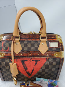 Louis Vuitton Limited Edition Damier Ebene Trunks and Locks Small
