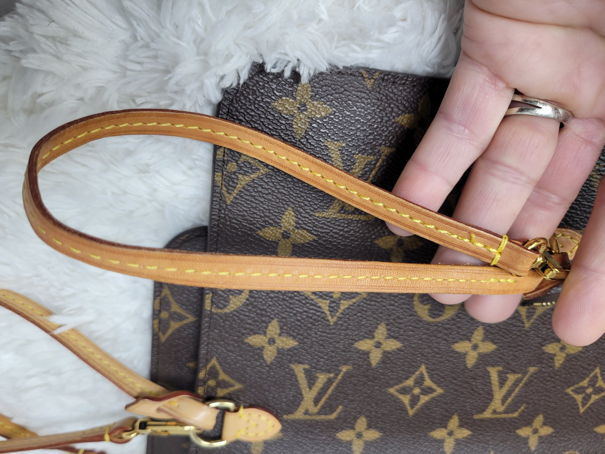 Louis Vuitton, Bags, Louis Vuitton Pochette Monogram Wristlet